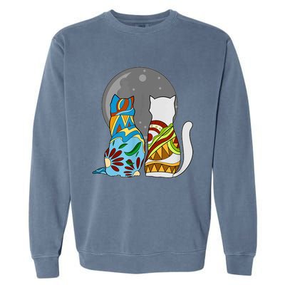 Cats Skeleton Skull Lovers I Day Of Dead I Sugar Cat Garment-Dyed Sweatshirt