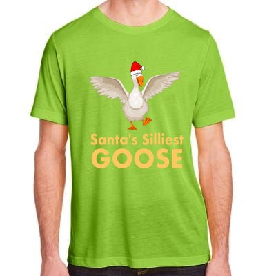 Cool Santas Silliest Goose Tacky Funny Christmas Duck Swans Gift Adult ChromaSoft Performance T-Shirt