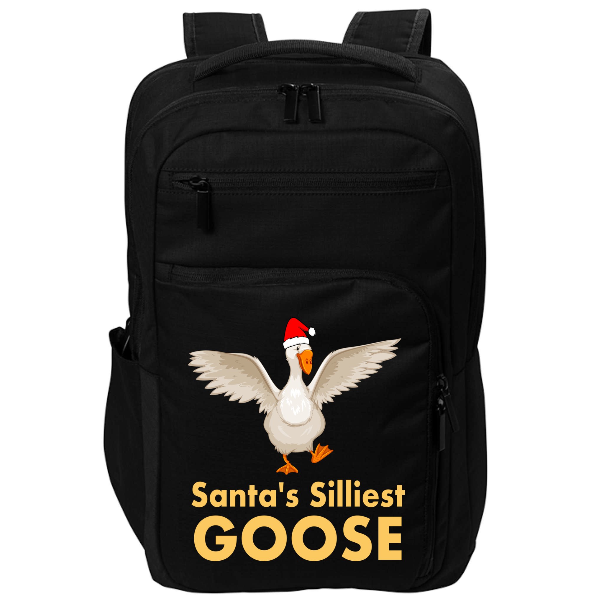Cool Santas Silliest Goose Tacky Funny Christmas Duck Swans Gift Impact Tech Backpack
