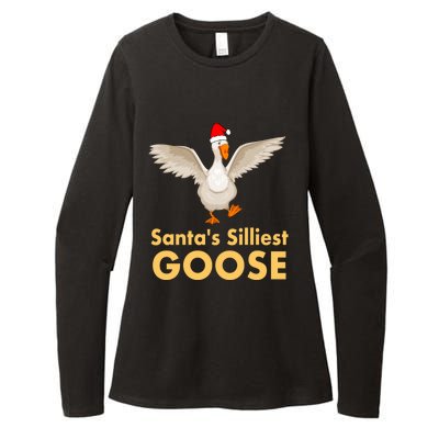 Cool Santas Silliest Goose Tacky Funny Christmas Duck Swans Gift Womens CVC Long Sleeve Shirt