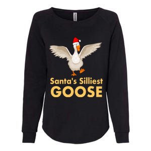 Cool Santas Silliest Goose Tacky Funny Christmas Duck Swans Gift Womens California Wash Sweatshirt