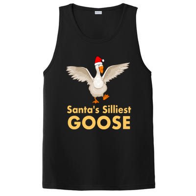 Cool Santas Silliest Goose Tacky Funny Christmas Duck Swans Gift PosiCharge Competitor Tank