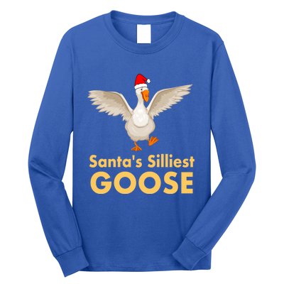 Cool Santas Silliest Goose Tacky Funny Christmas Duck Swans Gift Long Sleeve Shirt