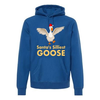 Cool Santas Silliest Goose Tacky Funny Christmas Duck Swans Gift Premium Hoodie