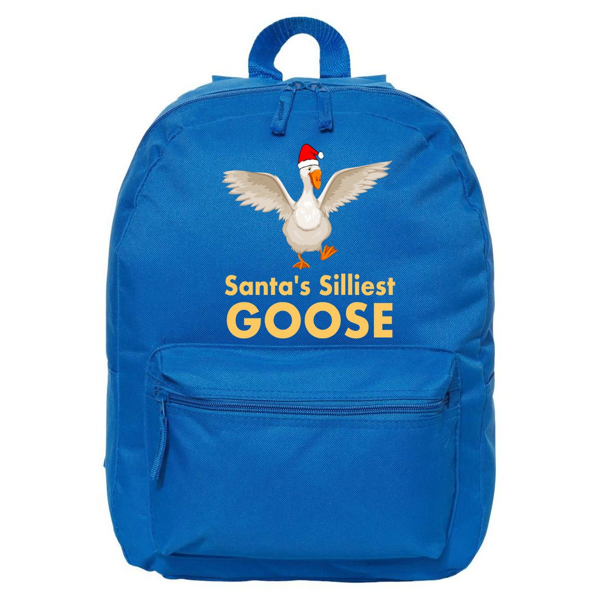Cool Santas Silliest Goose Tacky Funny Christmas Duck Swans Gift 16 in Basic Backpack