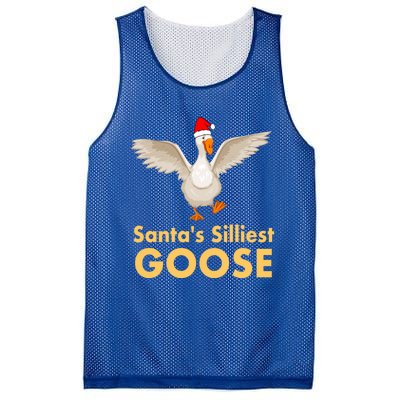 Cool Santas Silliest Goose Tacky Funny Christmas Duck Swans Gift Mesh Reversible Basketball Jersey Tank