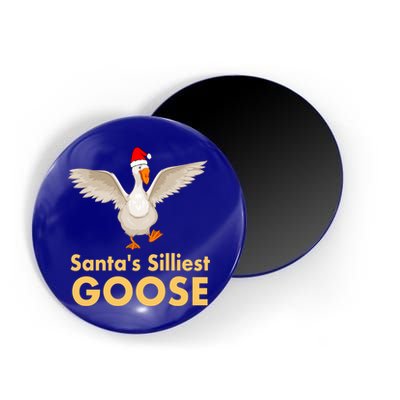 Cool Santas Silliest Goose Tacky Funny Christmas Duck Swans Gift Magnet
