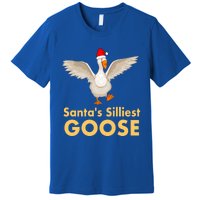 Cool Santas Silliest Goose Tacky Funny Christmas Duck Swans Gift Premium T-Shirt