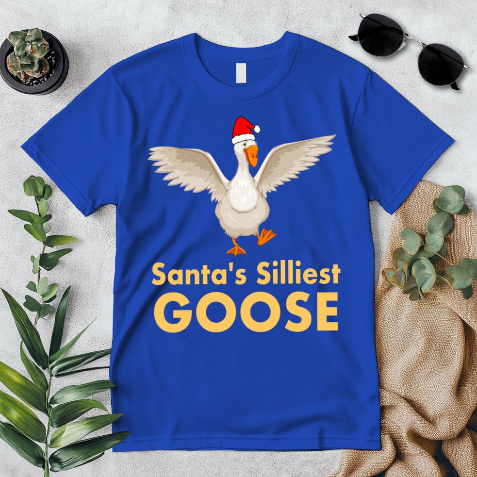 Cool Santas Silliest Goose Tacky Funny Christmas Duck Swans Gift Premium T-Shirt