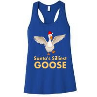 Cool Santas Silliest Goose Tacky Funny Christmas Duck Swans Gift Women's Racerback Tank