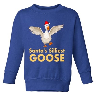 Cool Santas Silliest Goose Tacky Funny Christmas Duck Swans Gift Toddler Sweatshirt