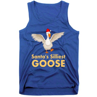 Cool Santas Silliest Goose Tacky Funny Christmas Duck Swans Gift Tank Top