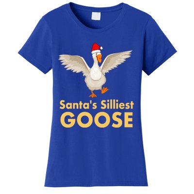 Cool Santas Silliest Goose Tacky Funny Christmas Duck Swans Gift Women's T-Shirt