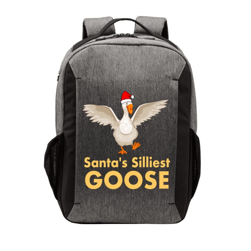 Cool Santas Silliest Goose Tacky Funny Christmas Duck Swans Gift Vector Backpack