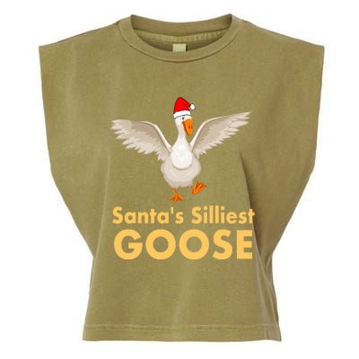 Cool Santas Silliest Goose Tacky Funny Christmas Duck Swans Gift Garment-Dyed Women's Muscle Tee