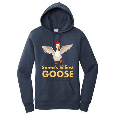 Cool Santas Silliest Goose Tacky Funny Christmas Duck Swans Gift Women's Pullover Hoodie