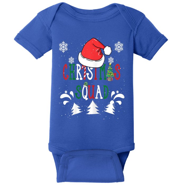 Christmas Squad Santa Hat Family Matching Pajama Xmas Meaningful Gift Baby Bodysuit