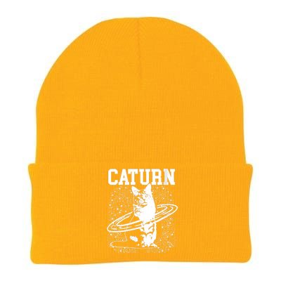 Caturn Saturn Space Cat Knit Cap Winter Beanie