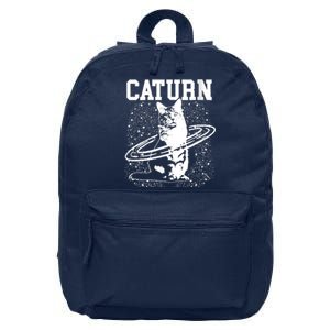 Caturn Saturn Space Cat 16 in Basic Backpack