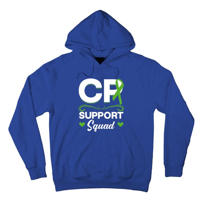 Cp Support Squad Cerebral Palsy Awareness Green Ribbon Cute Gift Hoodie