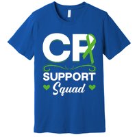 Cp Support Squad Cerebral Palsy Awareness Green Ribbon Cute Gift Premium T-Shirt