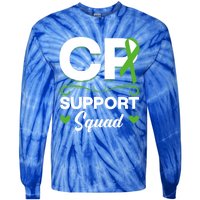 Cp Support Squad Cerebral Palsy Awareness Green Ribbon Cute Gift Tie-Dye Long Sleeve Shirt