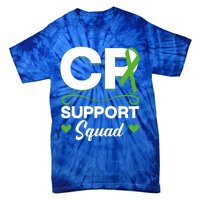 Cp Support Squad Cerebral Palsy Awareness Green Ribbon Cute Gift Tie-Dye T-Shirt