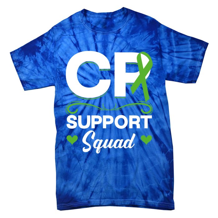 Cp Support Squad Cerebral Palsy Awareness Green Ribbon Cute Gift Tie-Dye T-Shirt