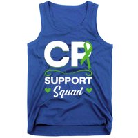 Cp Support Squad Cerebral Palsy Awareness Green Ribbon Cute Gift Tank Top