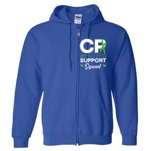 Cp Support Squad Cerebral Palsy Awareness Green Ribbon Cute Gift Full Zip Hoodie