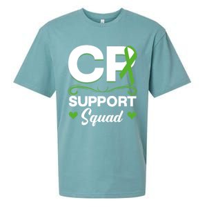 Cp Support Squad Cerebral Palsy Awareness Green Ribbon Cute Gift Sueded Cloud Jersey T-Shirt