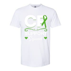 Cp Support Squad Cerebral Palsy Awareness Green Ribbon Cute Gift Softstyle CVC T-Shirt