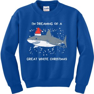 Christmas Shark Santa Hat Xmas Santa Jaws Funny Shark Pun Gift Kids Sweatshirt