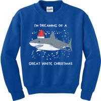 Christmas Shark Santa Hat Xmas Santa Jaws Funny Shark Pun Gift Kids Sweatshirt