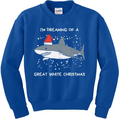 Christmas Shark Santa Hat Xmas Santa Jaws Funny Shark Pun Gift Kids Sweatshirt