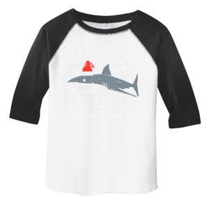 Christmas Shark Santa Hat Xmas Santa Jaws Funny Shark Pun Gift Toddler Fine Jersey T-Shirt