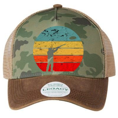 Clay Skeet Shooting Trap Shooting Retro Vintage Sunset Legacy Tie Dye Trucker Hat
