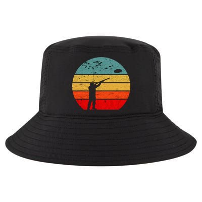 Clay Skeet Shooting Trap Shooting Retro Vintage Sunset Cool Comfort Performance Bucket Hat