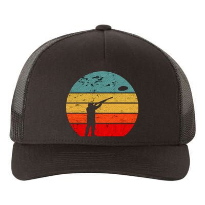 Clay Skeet Shooting Trap Shooting Retro Vintage Sunset Yupoong Adult 5-Panel Trucker Hat