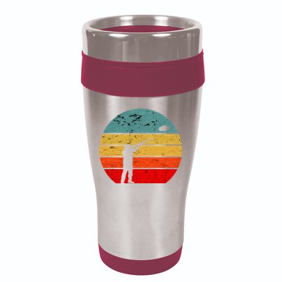 Clay Skeet Shooting Trap Shooting Retro Vintage Sunset 16oz Travel Tumbler