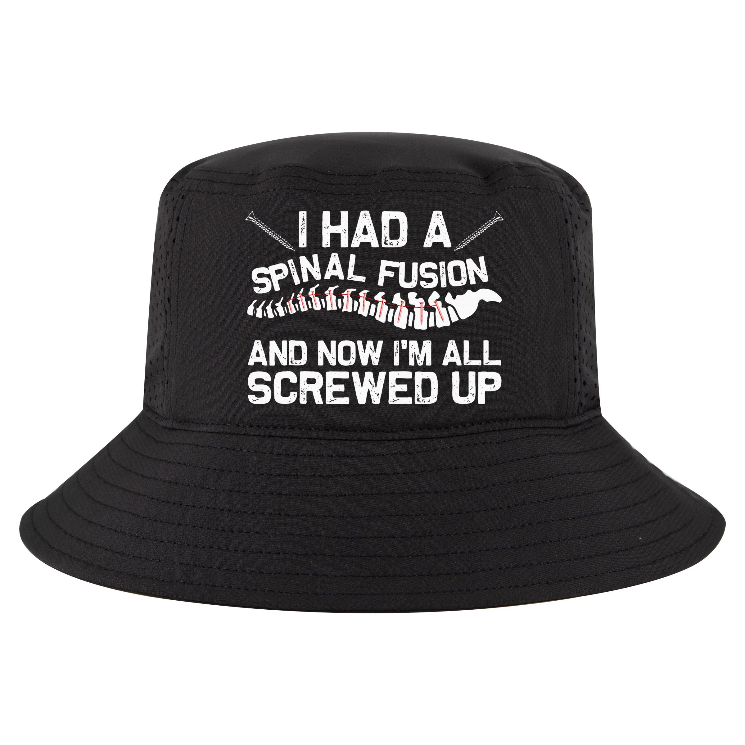 Cool Scoliosis Spinal Fusion Gift Back Surgery Recovery Gift Cool Comfort Performance Bucket Hat