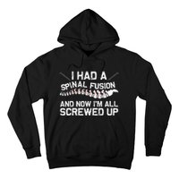 Cool Scoliosis Spinal Fusion Gift Back Surgery Recovery Gift Hoodie