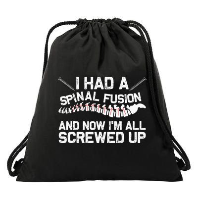 Cool Scoliosis Spinal Fusion Gift Back Surgery Recovery Gift Drawstring Bag