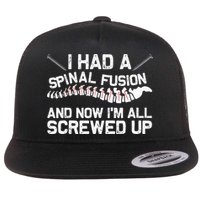 Cool Scoliosis Spinal Fusion Gift Back Surgery Recovery Gift Flatbill Hat