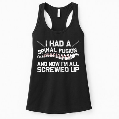 Cool Scoliosis Spinal Fusion Gift Back Surgery Recovery Gift Womens Tank Top