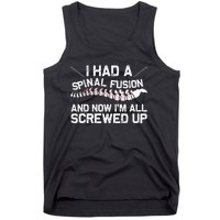 Cool Scoliosis Spinal Fusion Gift Back Surgery Recovery Gift Tank Top