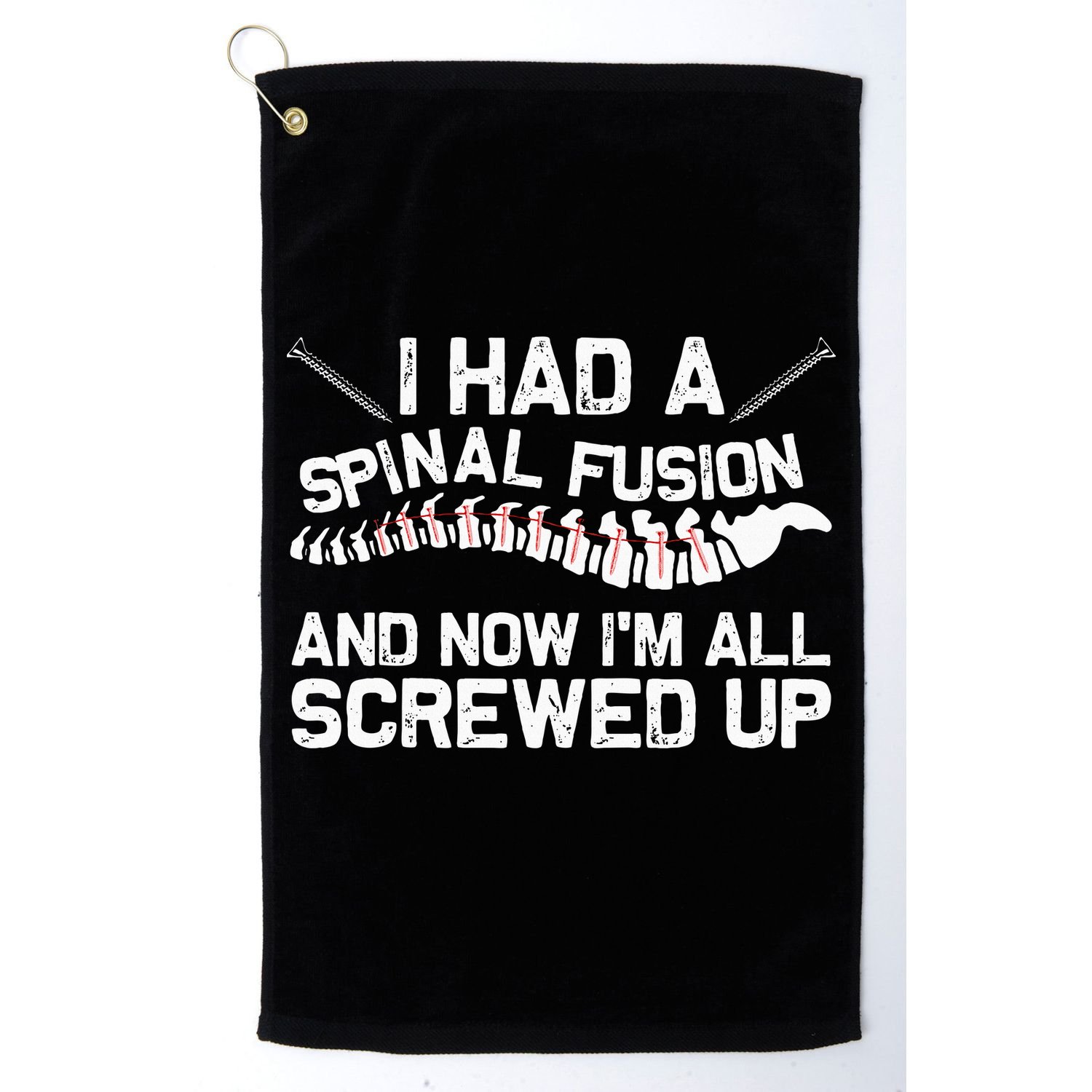 Cool Scoliosis Spinal Fusion Gift Back Surgery Recovery Gift Golf Towel