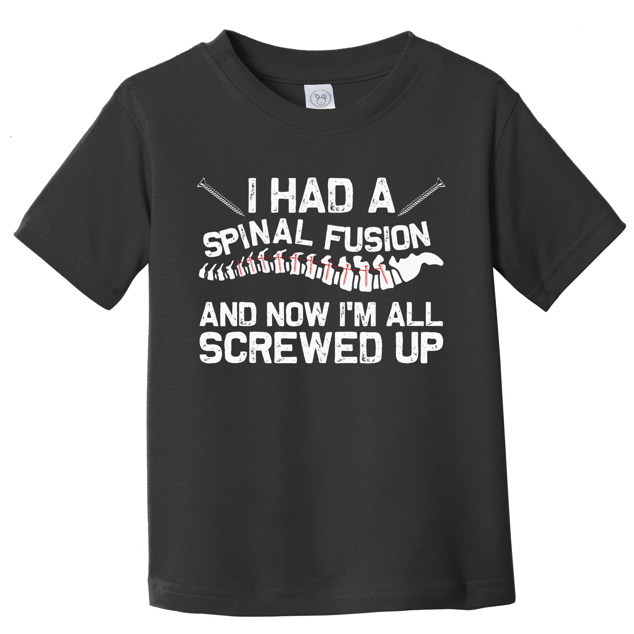 Cool Scoliosis Spinal Fusion Gift Back Surgery Recovery Gift Toddler T-Shirt