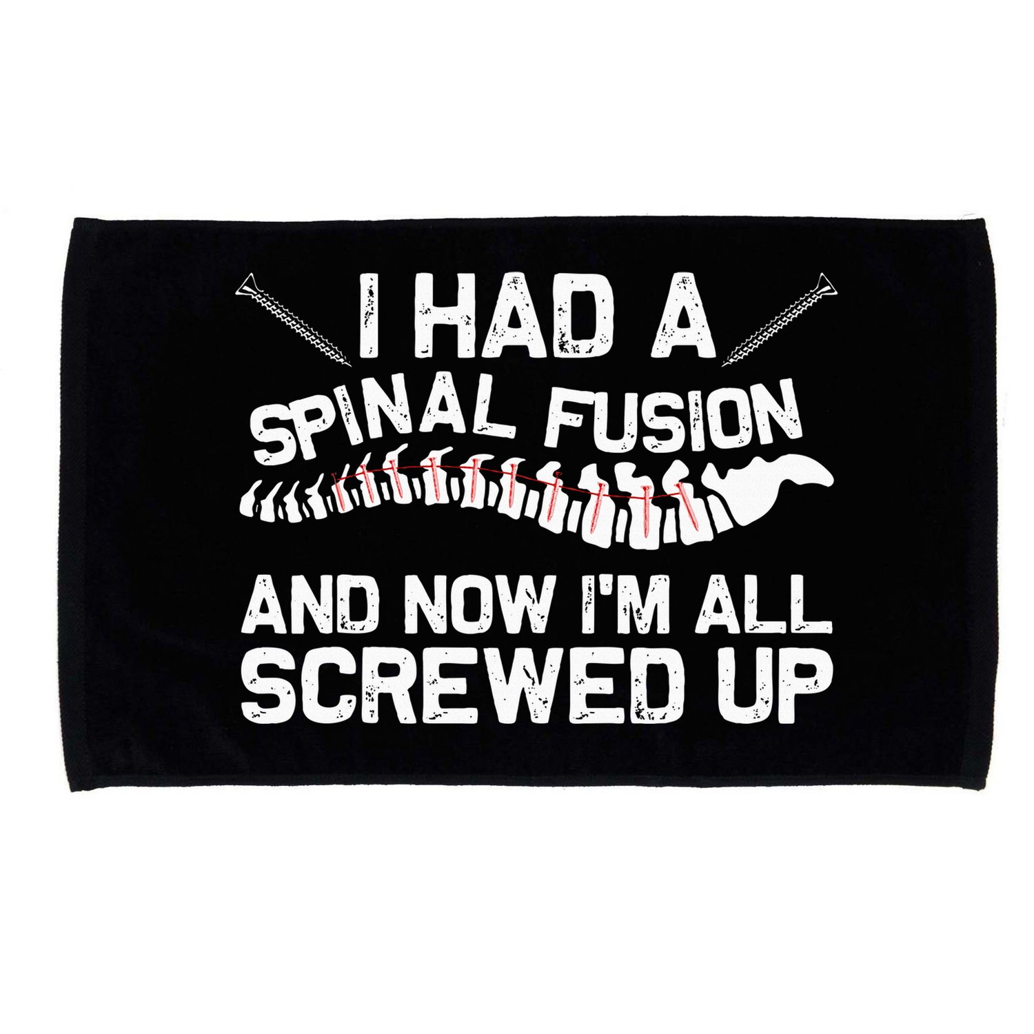 Cool Scoliosis Spinal Fusion Gift Back Surgery Recovery Gift Microfiber Hand Towel