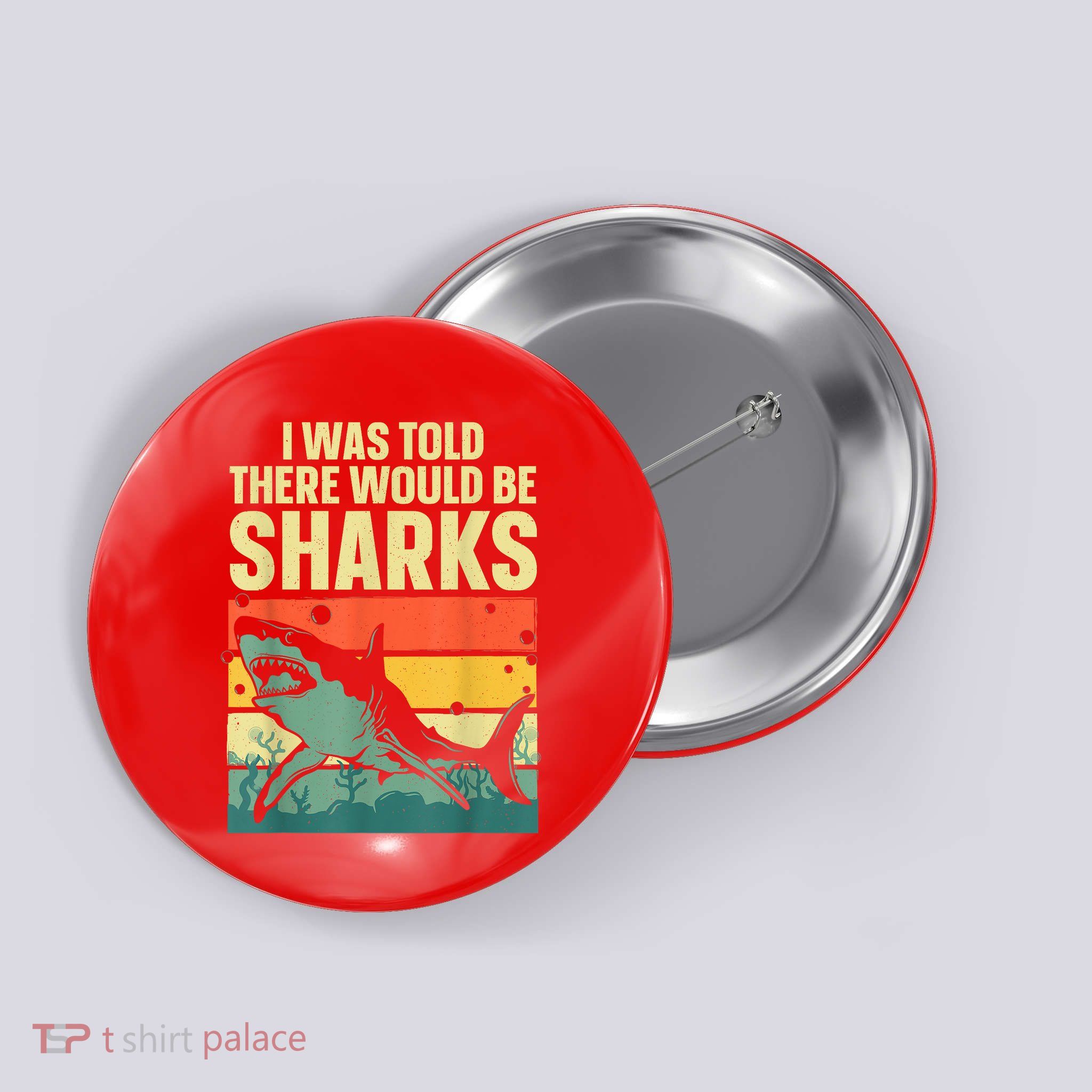 Cool Shark Shark Lover Button